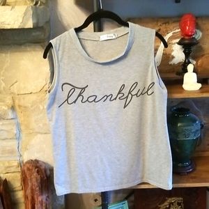 FeiTong Sleeveless Tshirt Size M Gray